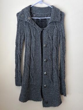 Vintage GUESS Wool and Cashmere Knit Sweater Cardigan
